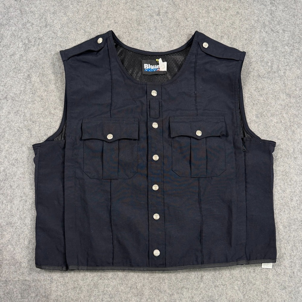 Blauer Wool Blend Outer Armorskin Carrier Uniform Vest Navy Men Size L/XL XTall
